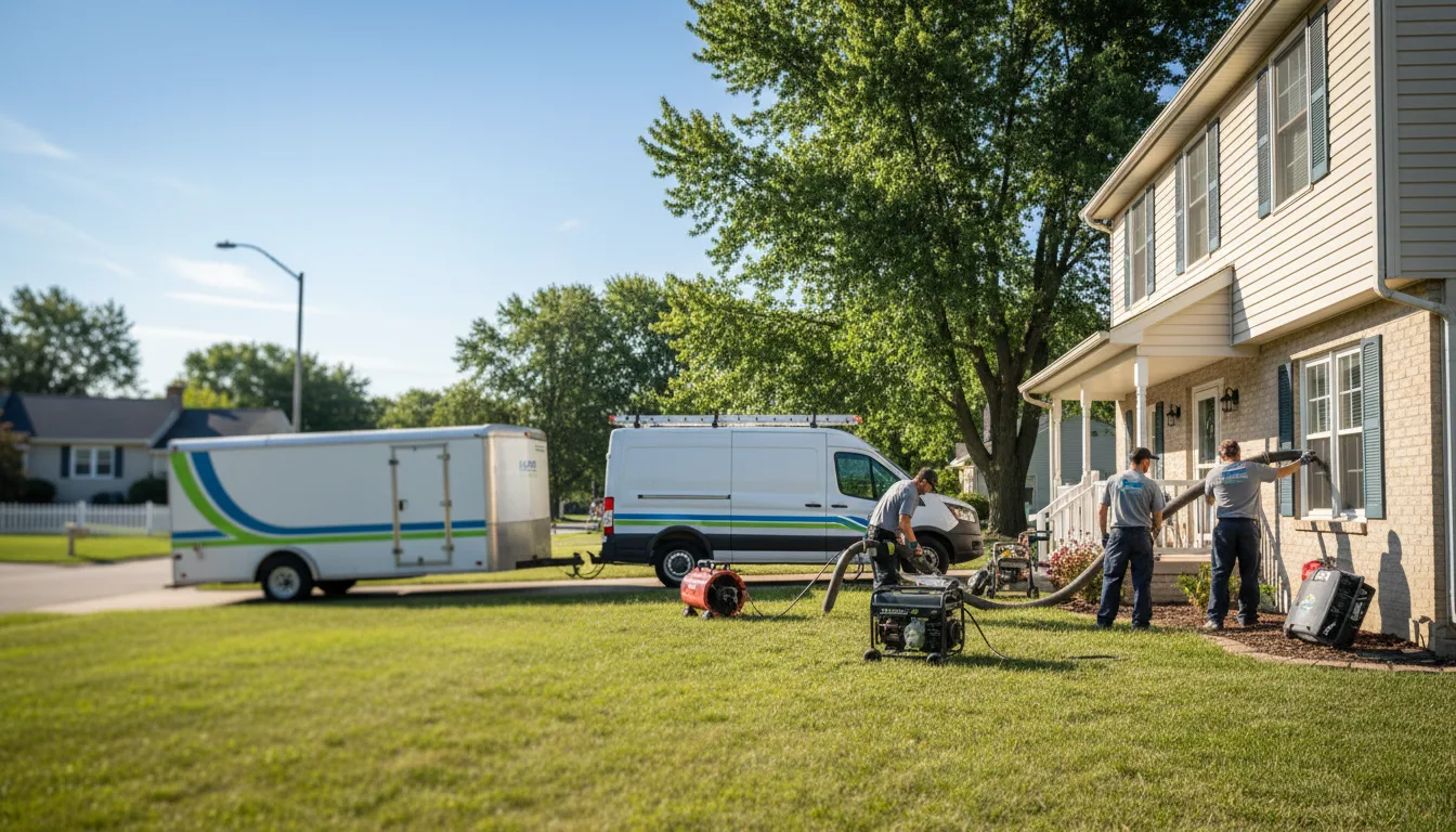 Flooded Basement Restoration And Cleanup With Repair in Summerfield, OH near me